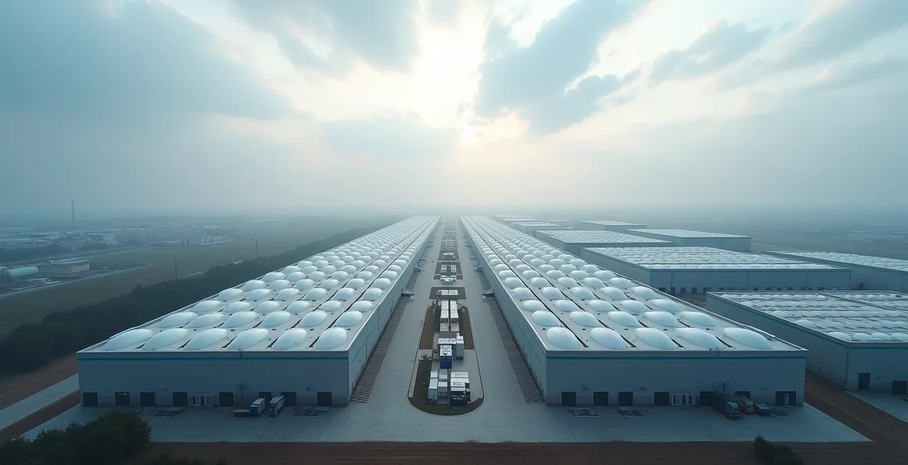 Infrastructure de distribution énergétique européenne moderne